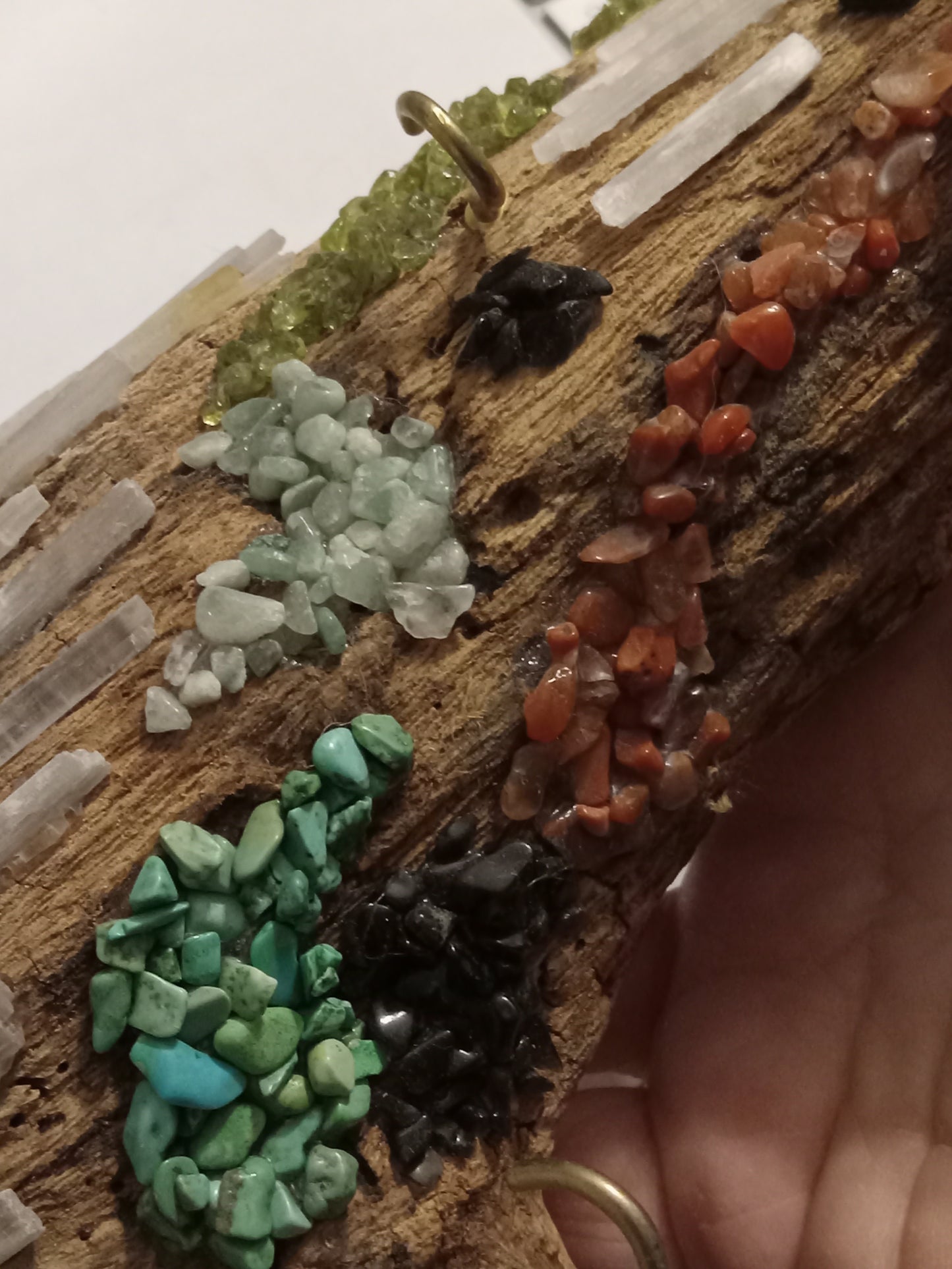 Driftwood hanging wall display